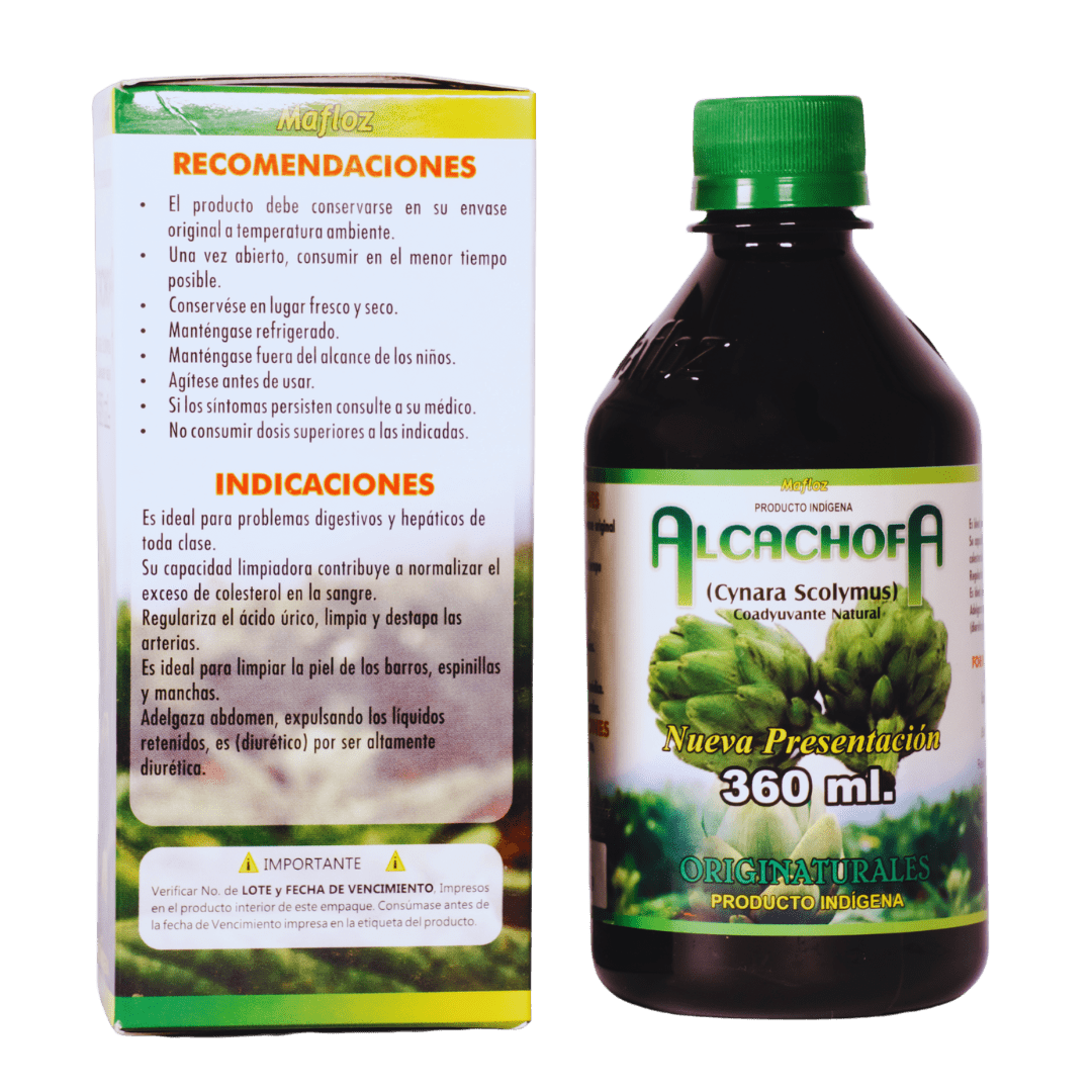 Alcachofa 360 mL Mafloz – Apoyo Digestivo y Depurativo - Visidol