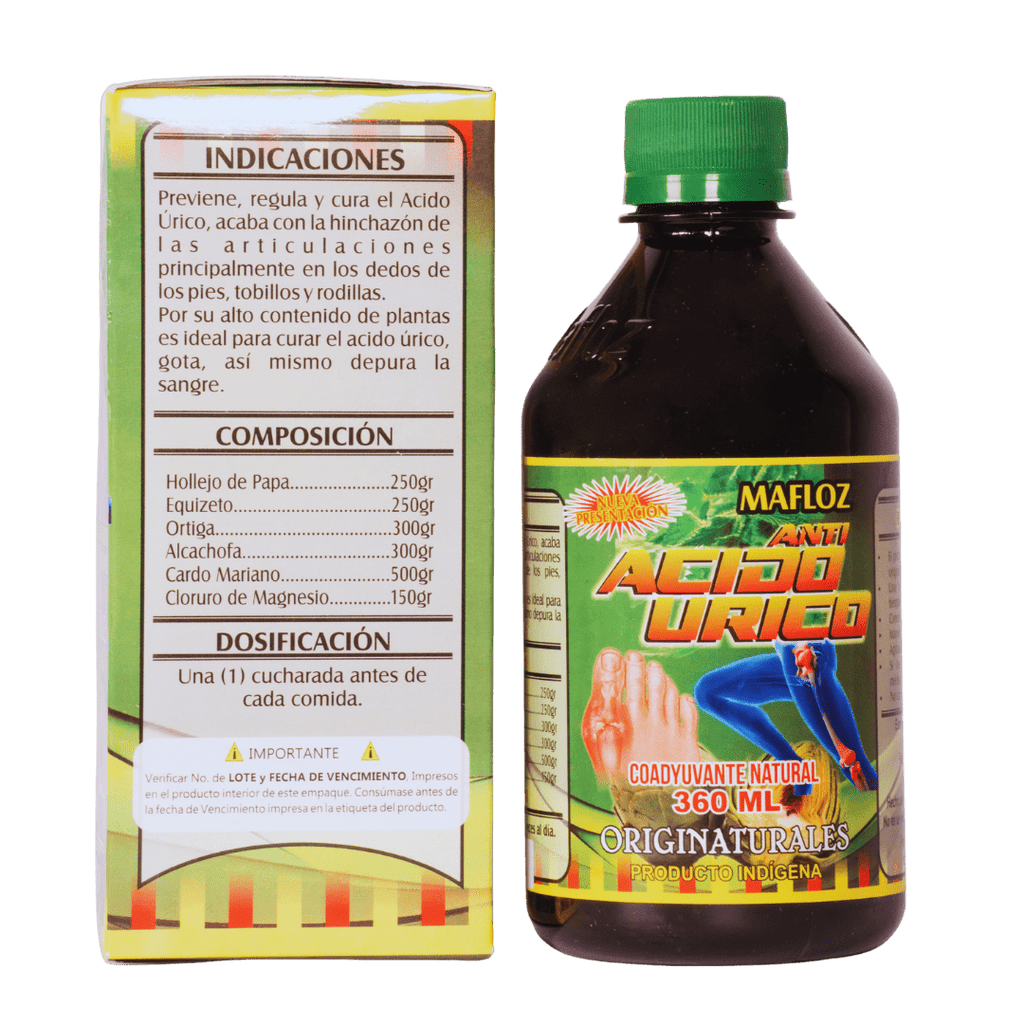 Anti Ácido Úrico 360 mL Mafloz – Limpieza y Armonía Natural Mafloz - Visidol