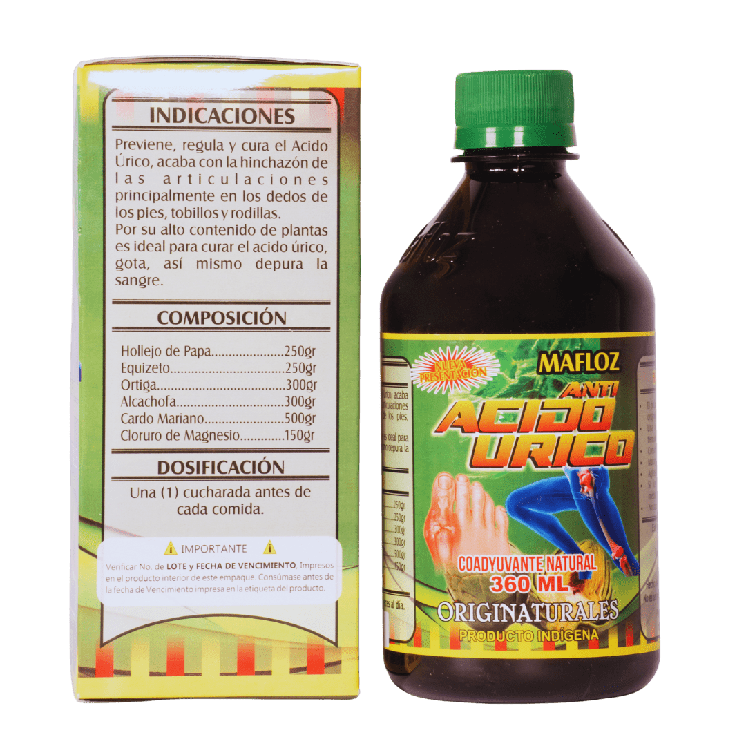 Anti Ácido Úrico 360 mL Mafloz – Limpieza y Armonía Natural Mafloz - Visidol
