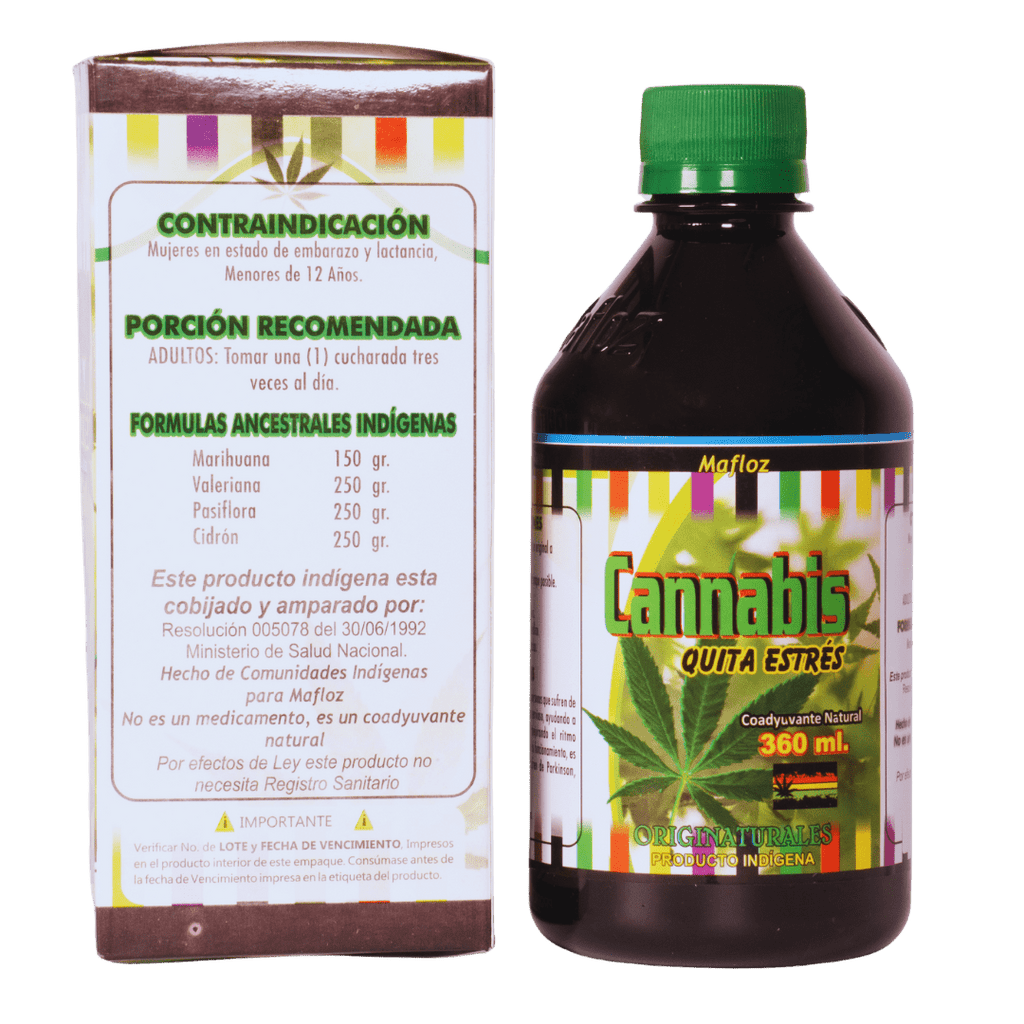 Cann. Quita Estrés 360 mL Mafloz – Jarabe para Relajación - Visidol