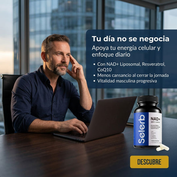 SELERB NAD+ BOOSTER RECUPERA TU ENERGÍA DIARIA - Vida Sin Dolor